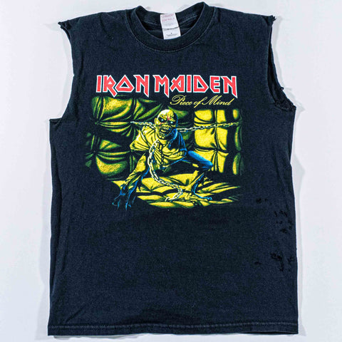 Iron Maiden Piece of Mind Tour Cutoff T-Shirt Double Sided 2005