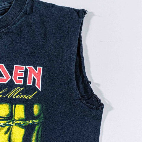 Iron Maiden Piece of Mind Tour Cutoff T-Shirt Double Sided 2005