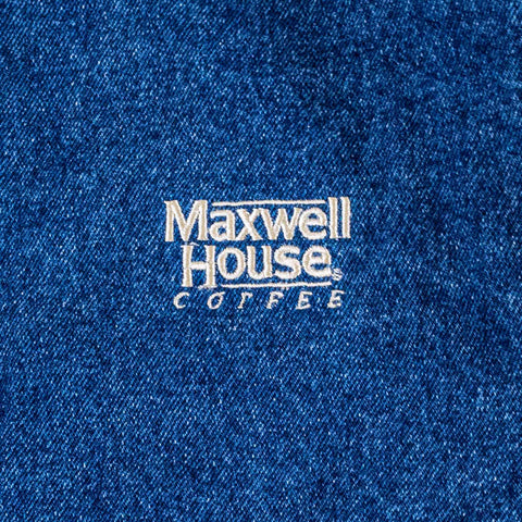 Maxwell House Coffee Denim Varsity Jacket Swingster