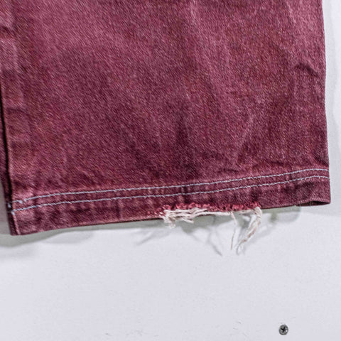 Ozoc Baggy Cargo Dyed Denim Jeans Wide Leg
