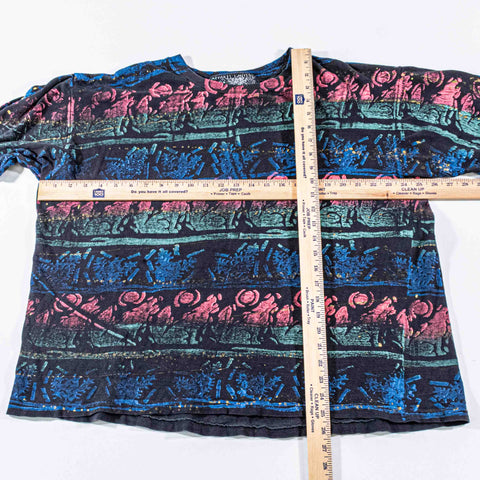 ArtWear Coyote Wolf Tribal All Over Print T-Shirt Aztec Southwestern