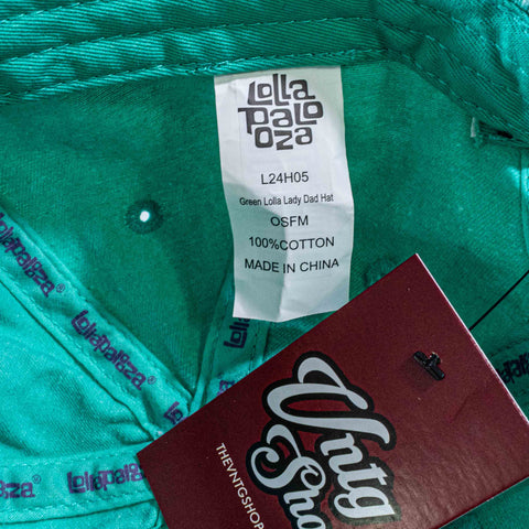 Lollapalooza Green Lolla Guide Dad Hat Snapback