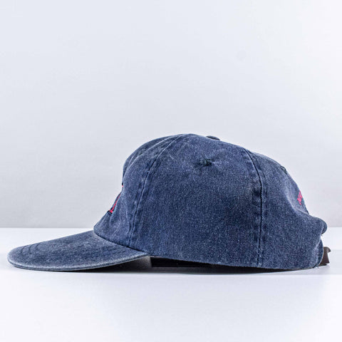 ACK Nantucket Dad Hat Leather Strap Sun Faded