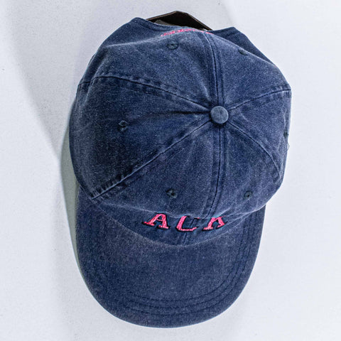 ACK Nantucket Dad Hat Leather Strap Sun Faded