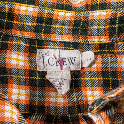 J Crew Oarsman Plaid Flannel Button Down Shirt