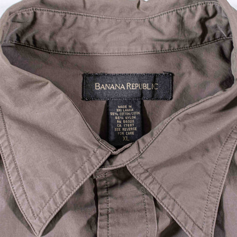 Banana Republic Safari Utility Shirt Cotton Nylon