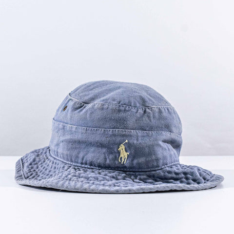 Polo Ralph Lauren Pony Bucket Hat Made in USA Sun Faded