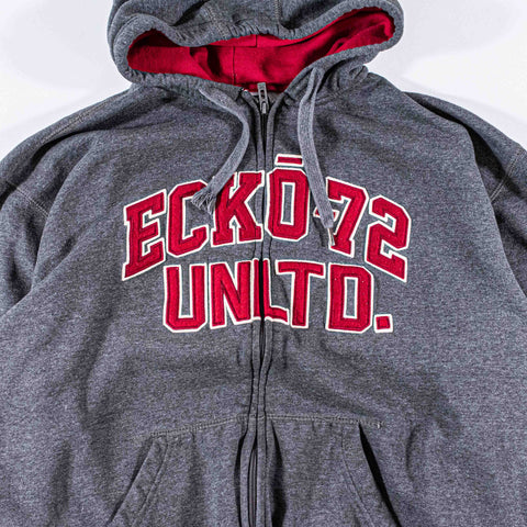 Ecko Unltd Zip Hoodie Sweatshirt Spell Out