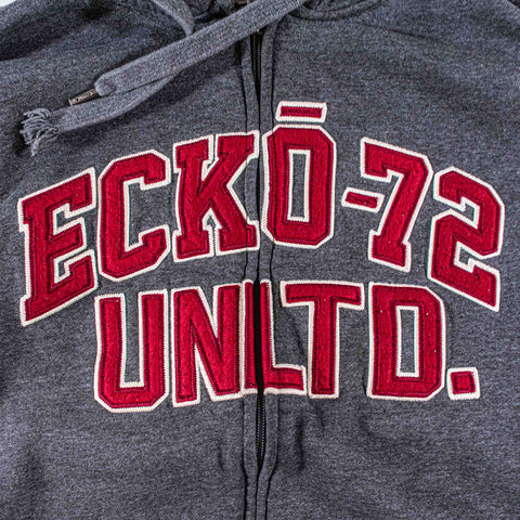 Ecko Unltd Zip Hoodie Sweatshirt Spell Out