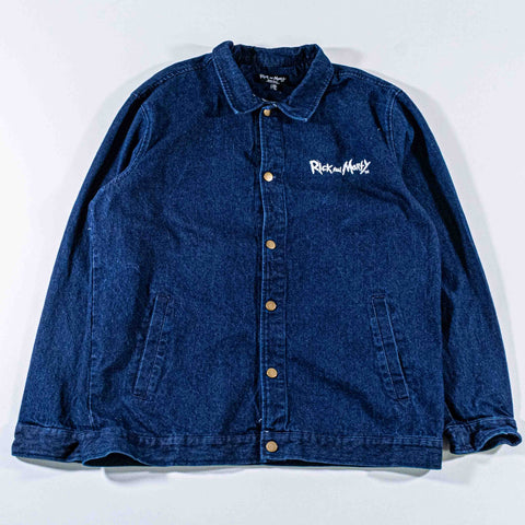 Rick And Morty Watch Me Go Denim Jacket Embroidered