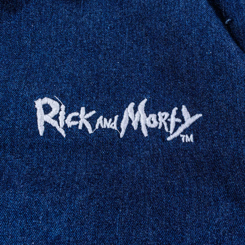 Rick And Morty Watch Me Go Denim Jacket Embroidered
