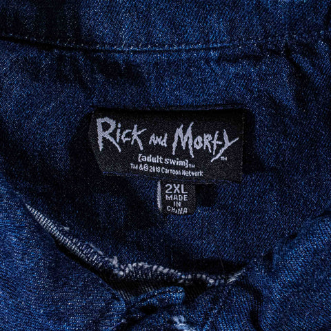 Rick And Morty Watch Me Go Denim Jacket Embroidered
