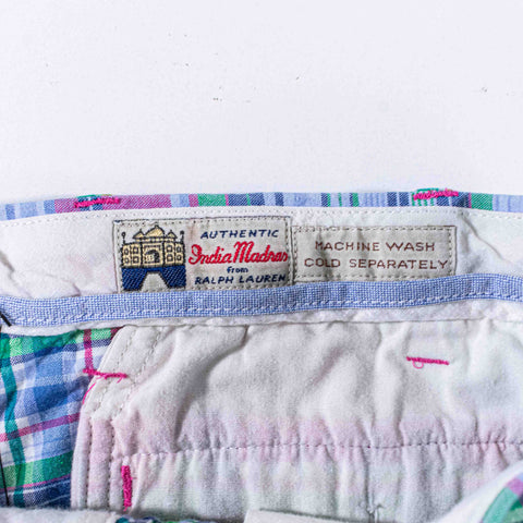 Polo Ralph Lauren Authentic India Madras Plaid Shorts
