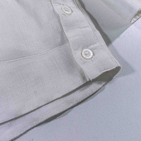 Ramon Puig Guayabera Shirt 100% Linen 4 Pocket