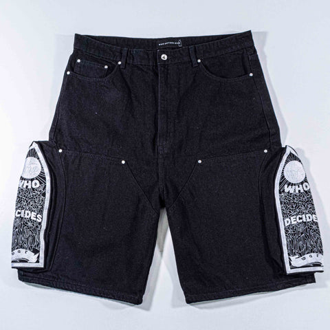 Who Decides War Side Embroidery Short