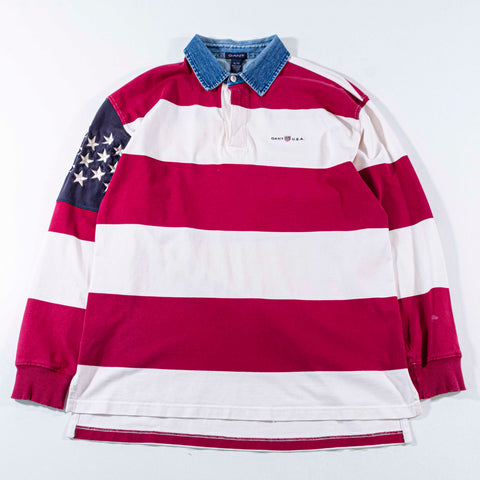 GANT Stars & Stripes USA World Cup Rugby Shirt Long Sleeve