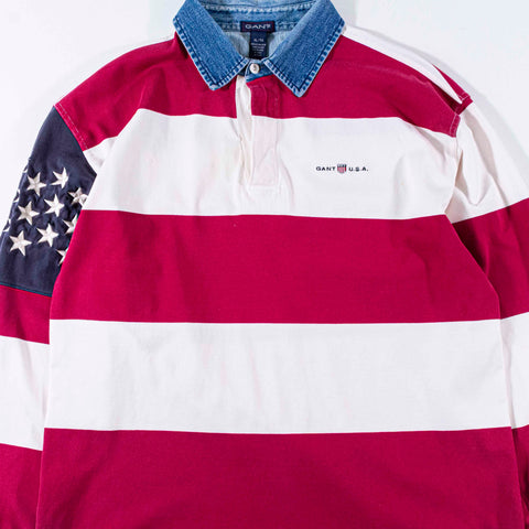 GANT Stars & Stripes USA World Cup Rugby Shirt Long Sleeve