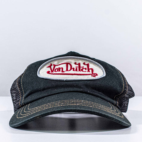 Von Dutch Logo Mesh Trucker Hat