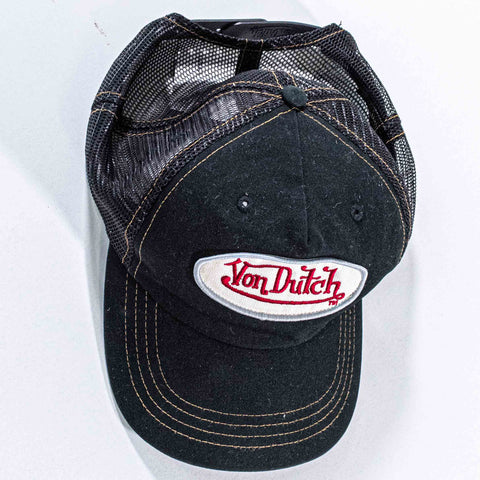 Von Dutch Logo Mesh Trucker Hat