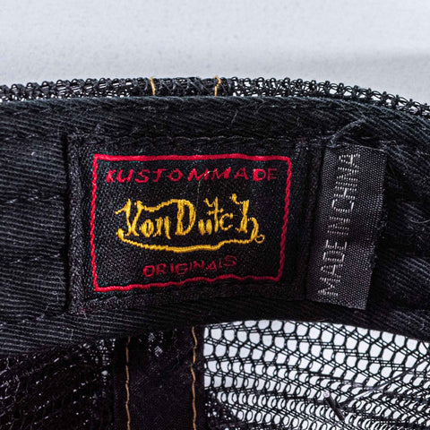 Von Dutch Logo Mesh Trucker Hat