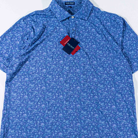 Peter Millar Poker Night Performance Jersey Polo