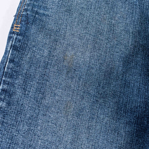 Phat Farm Embroidered Jean Shorts Baggy Wide Leg