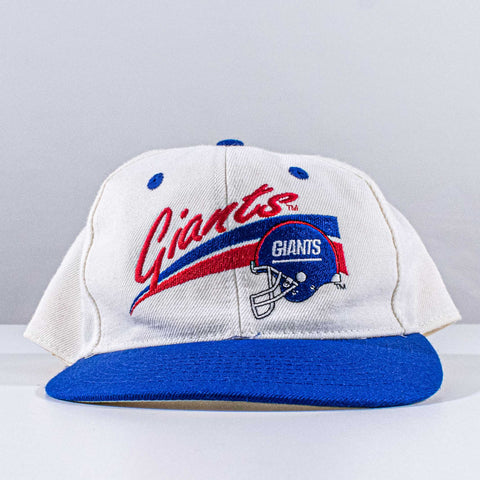 New York Giants Annco Script Helmet Fitted Hat 7 3/8
