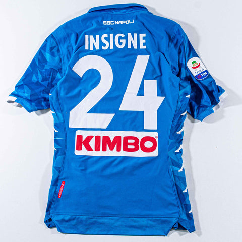 SSC Napoli Kappa Gara Kombat Jersey 2018 2019 Insigne #24