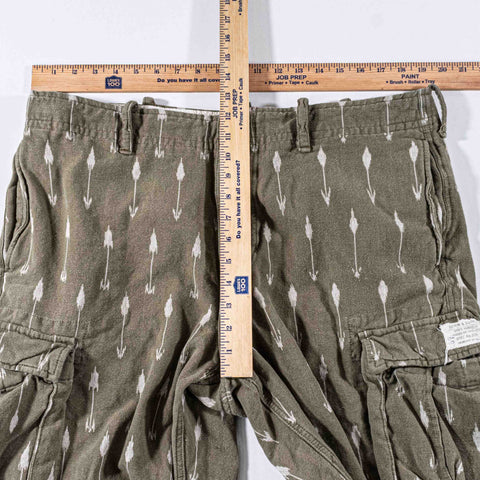 Denim & Supply Ralph Lauren IKAT Cargo Shorts Cutoff