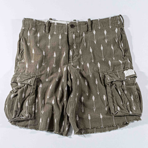 Denim & Supply Ralph Lauren IKAT Cargo Shorts Cutoff