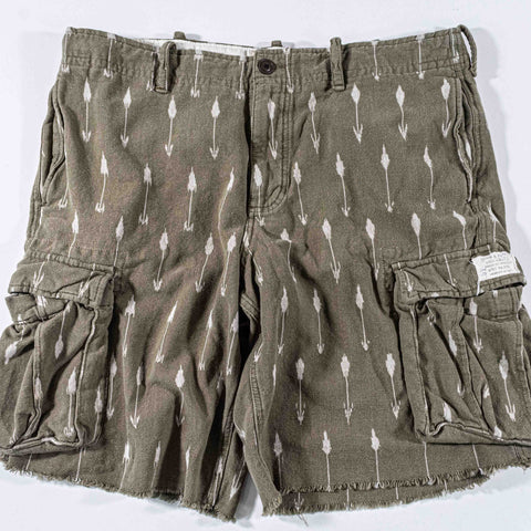 Denim & Supply Ralph Lauren IKAT Cargo Shorts Cutoff