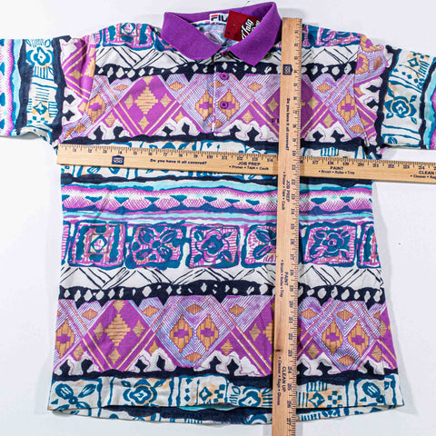 Fila Hawaiian Print Tennis Polo Shirt AOP