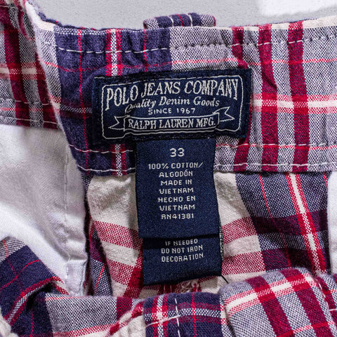 Polo Jeans Co Ralph Lauren Plaid Cargo Shorts