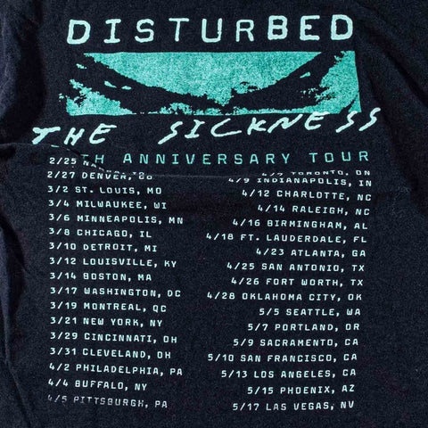 Disturbed The Sickness Tour T-Shirt 25th Anniversary