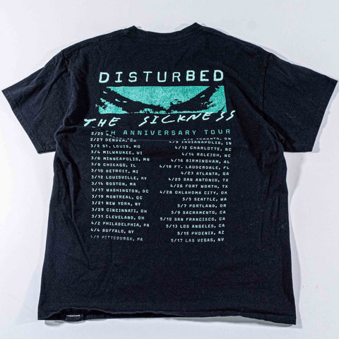 Disturbed The Sickness Tour T-Shirt 25th Anniversary