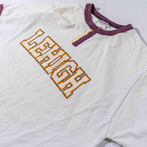 Lehigh University Ringer T-Shirt Distressed