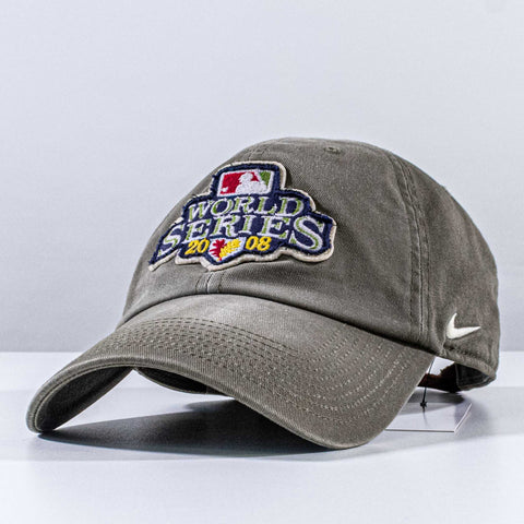 MLB World Series 2008 Nike Hat Leather Strap