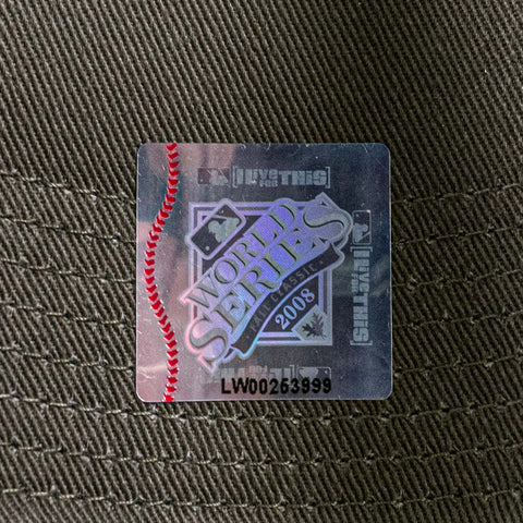 MLB World Series 2008 Nike Hat Leather Strap