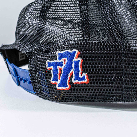 New York Mets New Era The 7 Line Camo Mesh Trucker Hat