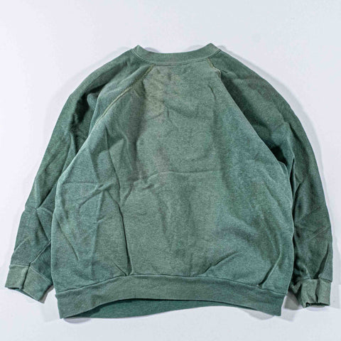 Raglan Blank Tonal Green Sweatshirt