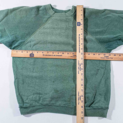 Raglan Blank Tonal Green Sweatshirt