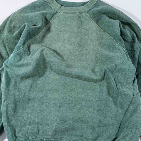 Raglan Blank Tonal Green Sweatshirt