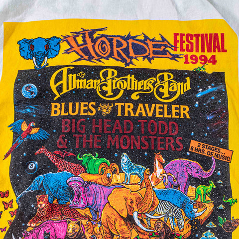 1994 H.O.R.D.E. Festival T-Shirt Allman Brothers Blues Traveler