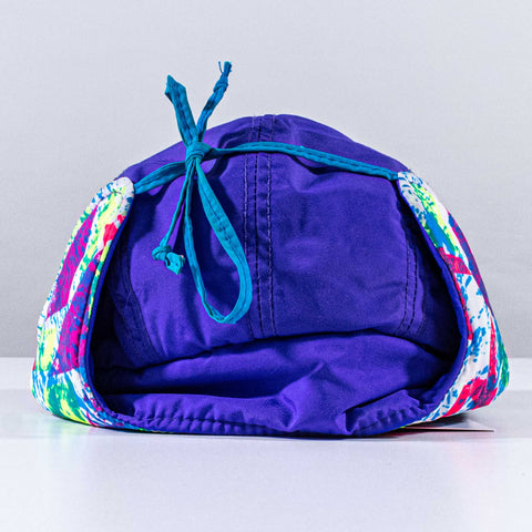 Columbia 5 Panel Neon Quilted Trapper Hat