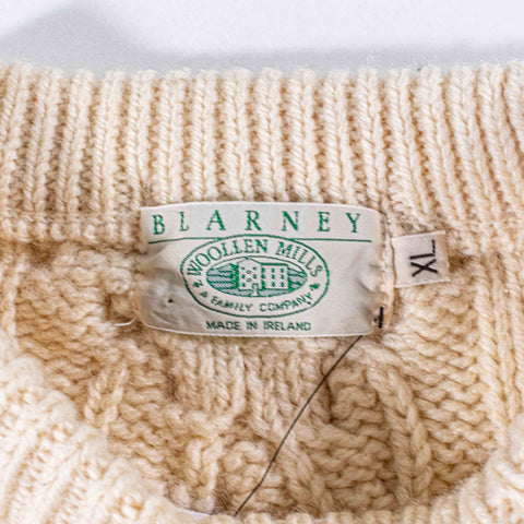 Blarney Woollen Mills Cable Knit Fisherman Sweater