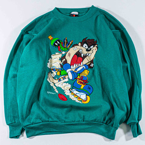 Looney Tunes Taz Marvin The Martian Hockey Sweatshirt