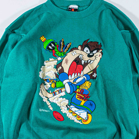 Looney Tunes Taz Marvin The Martian Hockey Sweatshirt