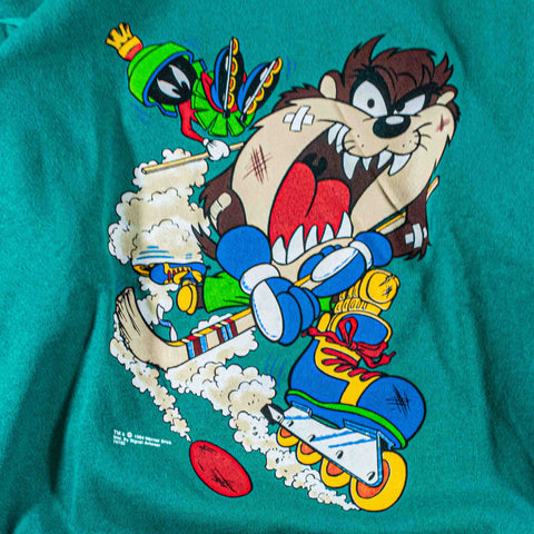 Looney Tunes Taz Marvin The Martian Hockey Sweatshirt