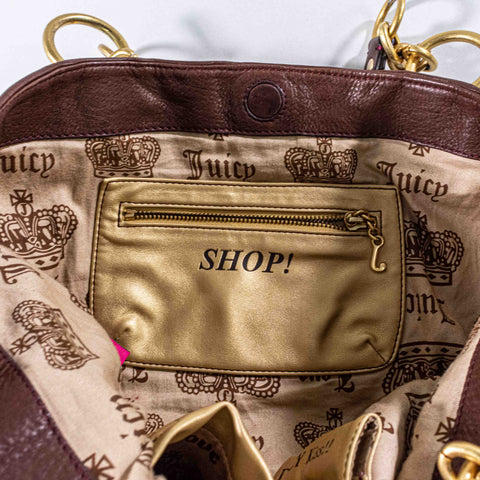 Juicy Couture Leather Cowhide Boho Purse