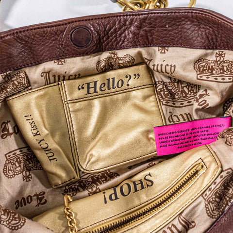 Juicy Couture Leather Cowhide Boho Purse
